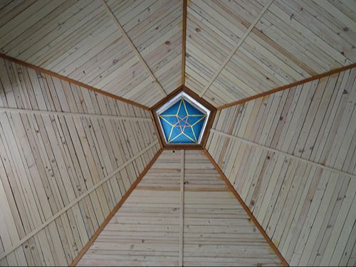 plafond de la cabane
