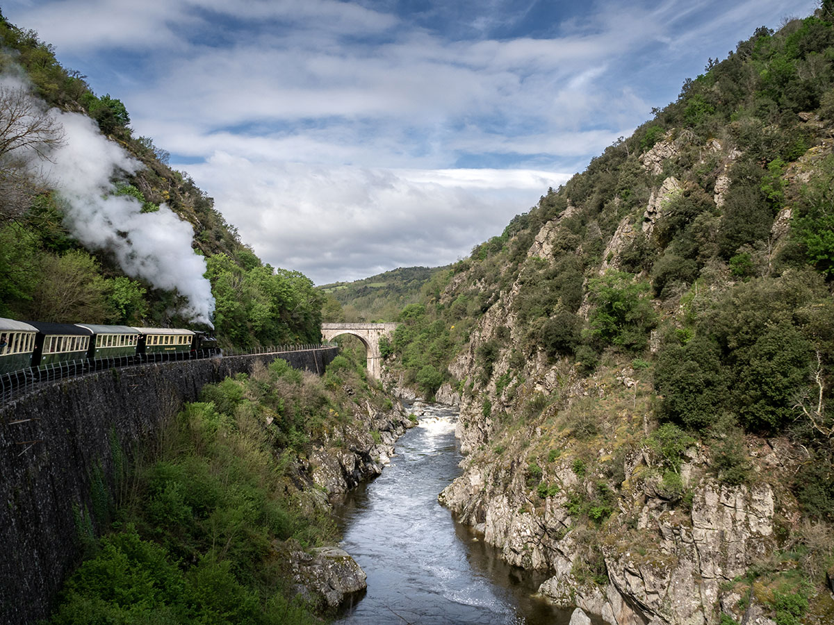 Train de l'Ardèche, visite à deux