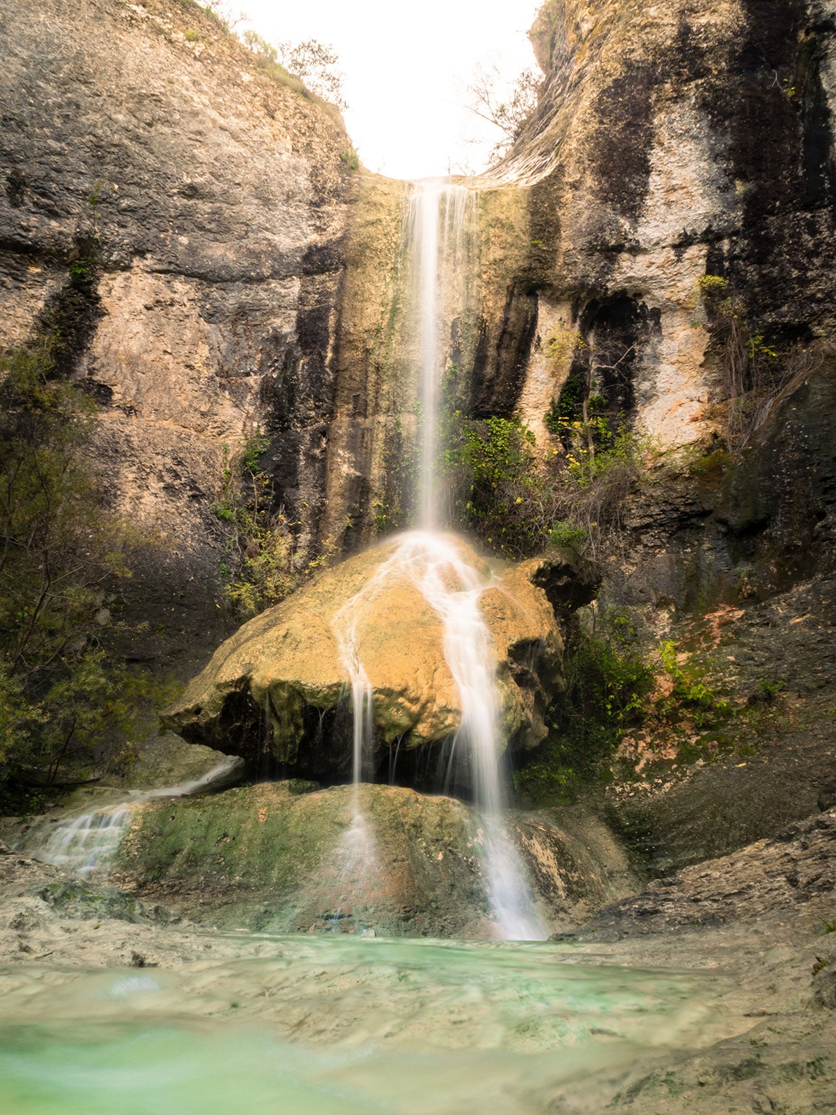 Cascade de Rochecolombe en Ardèche