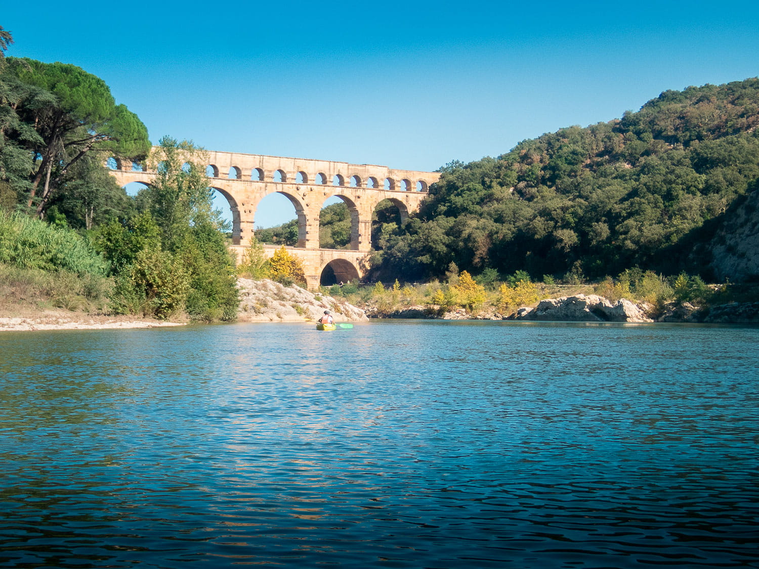 Gorges du gardon canoé automne