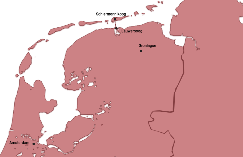 carte pour schiermonnikoog